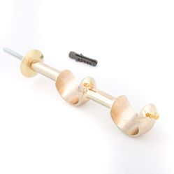 Suporte Duplo Dourado Para Varão De Cortina 28x28mm - SL167 - 09