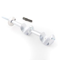 Suporte Duplo Cromado Para Varão De Cortina 28x28mm - SL167 - 10