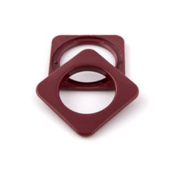 Ilhós Mogno Para Cortina Quadrado 32mm - Pct C/10 Unidades.