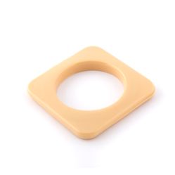 Ilhós Marfim Para Cortina Quadrado 32mm - Pct C/10 Unidades.