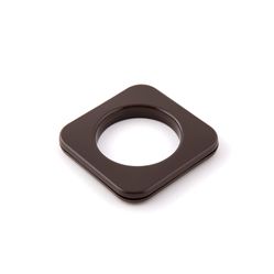Ilhós Quadrado Imbuia Para Cortina 28mm - Pct C/10 Unidades.