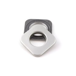 Ilhós Quadrado Titânio Para Cortina 19mm - Pct C/10 Unidades.
