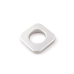 Ilhós Quadrado Titânio Para Cortina 19mm - Pct C/10 Unidades.
