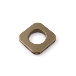 Ilhós Quadrado Ouro Velho Para Cortina 19mm - Pct C/10 Unidades.