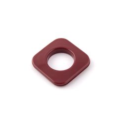 Ilhós Quadrado Mogno Para Cortina 19mm - Pct C/10 Unidades.