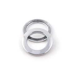Ilhós Redondo Cromado Para Cortina 28mm - Pct C/10 Unidades.