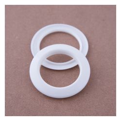 Ilhós Redondo Branco Para Cortina 28mm - Pct C/10 Unidades.