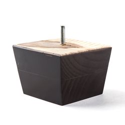Pé de Madeira Trapézio Tabaco - PMD-03