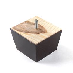 Pé de Madeira Trapézio Tabaco - PMD-03