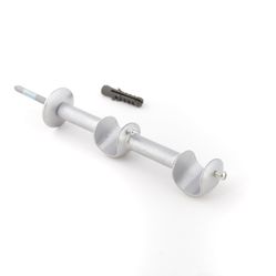 Suporte Duplo Aço Escovado Para Varão De Cortina 19x19mm - SL060 - 38