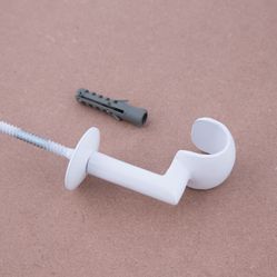 Suporte De Teto Branco Para Varão De Cortina 19mm - SL079 - 16