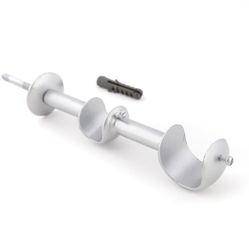 Suporte Duplo Titânio Para Varão De Cortina 28x19mm - SL058 - 21