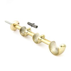 Suporte Triplo Dourado Para Varão De Cortina 28x19x19mm - SL063 - 09