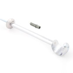 Suporte Simples longo 28mm - SL123 - 10 Cromado