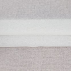 Tecido Para Cortina Voil Trabalhado Bélgica Cristal Marfim largura 3,00m