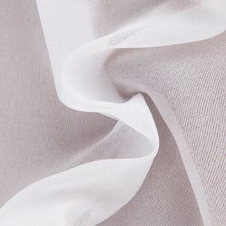 Tecido Para Cortina Voil Trabalhado Bélgica Cristal Branco largura 3,00m