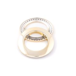 Ilhós Redondo Dourado Para Cortina 28mm - Pct C/10 Unidades.