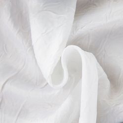 Tecido Para Cortina Cetim Amassado Branco - Largura 2,70m