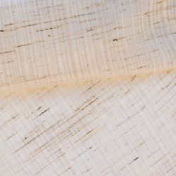 Tecido Para Cortina Voil Selvagem Transparente Irlanda 64 Bege- Largura 3,00mts