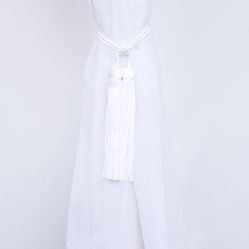 Abraçadeira Pingente Para Cortina 1 Un - Branco