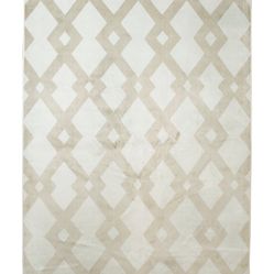 Tapete Passadeira Belga Geometric 09 0,67X1,05 Creme