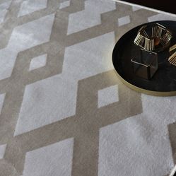 Tapete Para Quarto e Sala Belga Geometric 09 1,40X2,00 Creme
