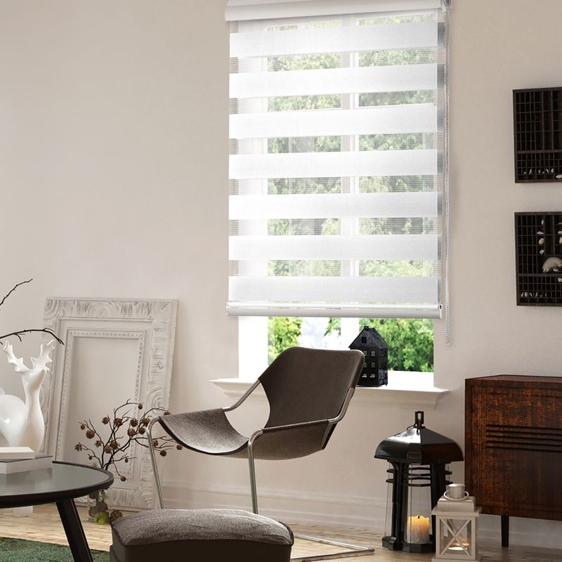 persiana branca doouble em escritório Wiler-k tecidos