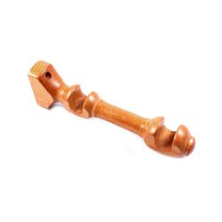 Kit Suporte Duplo e Ponteira em Madeira 19X19mm Cerejeira