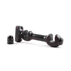Kit Suporte Duplo e Ponteira em Madeira 19X19mm Imbuia