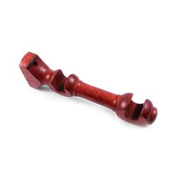 Kit Suporte Duplo e Ponteira em Madeira 19X19mm Mogno