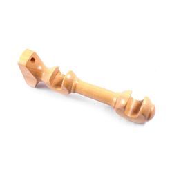 Kit Suporte Duplo e Ponteira em Madeira 19X19mm Marfim