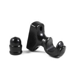 Kit Suporte e Ponteira em Madeira Para varão 19mm Imbuia
