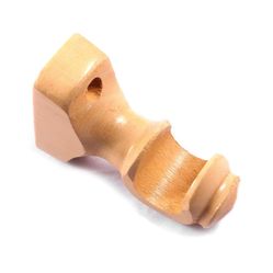 Kit Suporte e Ponteira em Madeira Para varão 19mm Marfim