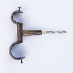 Suporte Duplo de Teto para Varão de 28x19mm - Ouro Velho