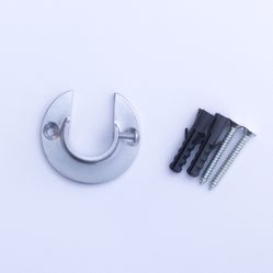 Suporte Flange Para Varão de 19mm - Aço Escovado
