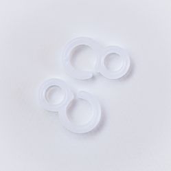 Gancho de Plastico para Cortina 100Uni