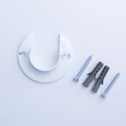 Suporte Flange para Varão de 28mm - Branco