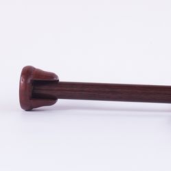 Suporte Flange Madeira Para varão 19mm Mogno