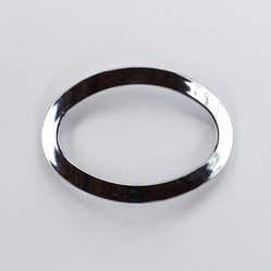 Abraçadeira Para Cortina em PVC - Fivela Oval - Cromado