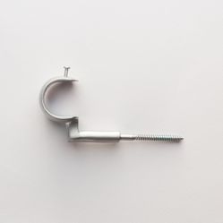 Suporte De Teto Aço Escovado Para Varão De Cortina 19mm - SL079 - 38