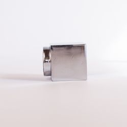 Ponteira Maciça Cubo Para Varão 19mm - Cromado