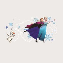 Adesivo de Parede - Auto Colante - Frozen com Alfabeto - 45,7cm x 101,6cm