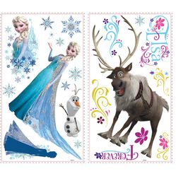 Adesivo de Parede - Auto Colante - Frozen Personagens - 25.4cm x 45.7cm