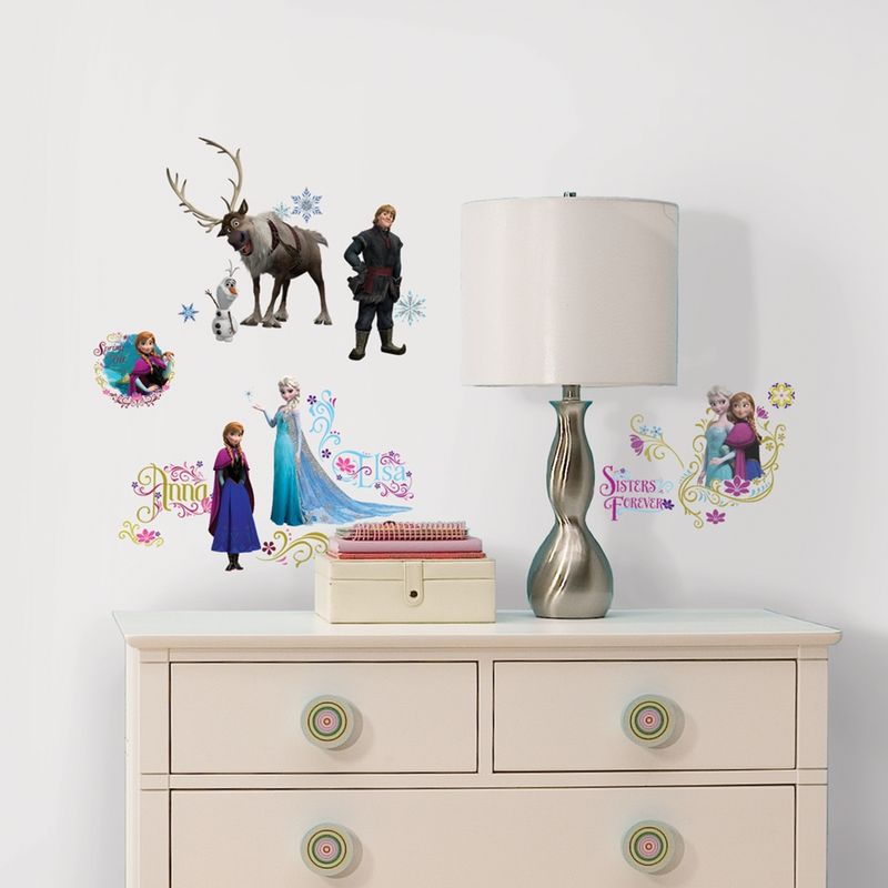 Todos os adesivos Frozen na decoração - Wiler-k