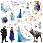 Imagem com fundo branco de adesivos temáticos Frozen da Wiler-k