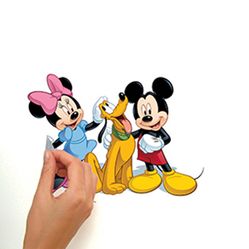 Adesivo de Parede - Auto Colante - Mickey e Amigos - 25.4cm x 45.7cm