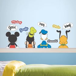 Adesivo de Parede - Auto Colante - Mickey Mouse e Amigos - 22,9cm x 44,1cm