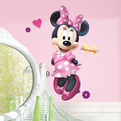 Adesivo de Parede - Auto Colante - Minnie Boutique Gigante - 45,7cm x 101,6cm