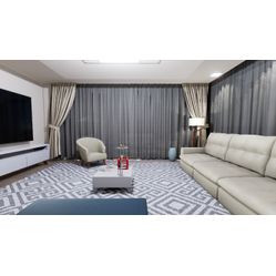 Tecido Para Cortina America Gorgurinho Shantung Cinza - Largura 2,90m