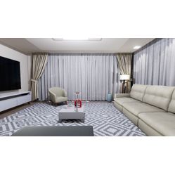 Tecido Para Cortina America Madras liso Branco - Largura 2,90m